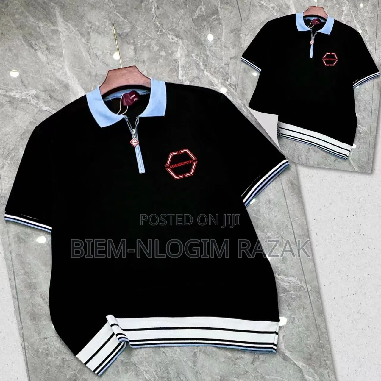 High Quality Casablanca Club Zip Up T-Shirts Available