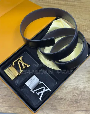 Gucci, Luis Vutton and Kelvin Klein Two in One Leather Belts Available