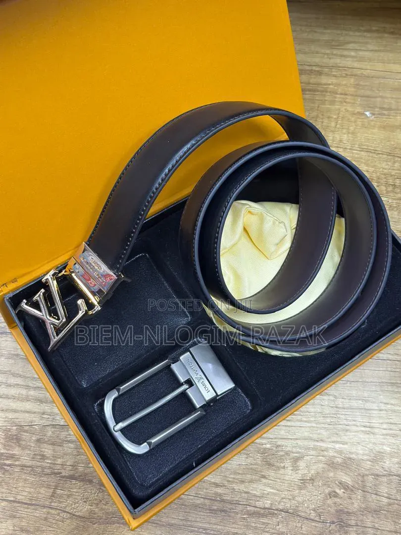 Gucci, Luis Vutton and Kelvin Klein Two in One Leather Belts Available