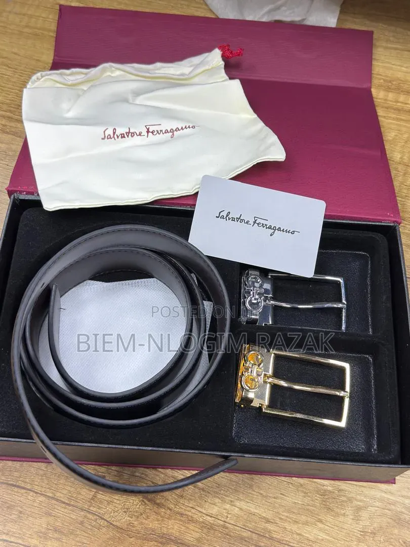 Gucci, Luis Vutton and Kelvin Klein Two in One Leather Belts Available