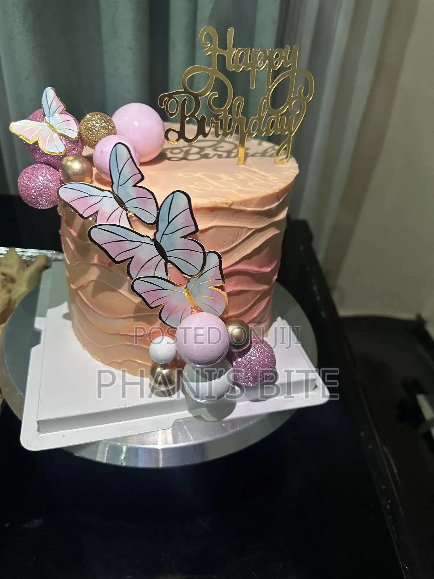 Butterfly, Peach and Pink Color