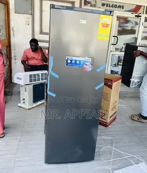 Pearl Single Door Upright Standing Freezer(242l)Dark Gray 