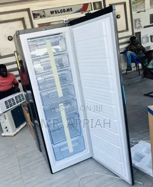 Get Durable Pearl 1 Door Upright Standing Freezer(242l)Dark Gray