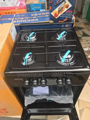 Best Quality Unitex 50x50 Manual Ignition 4 Burner Gas Stove With Oven