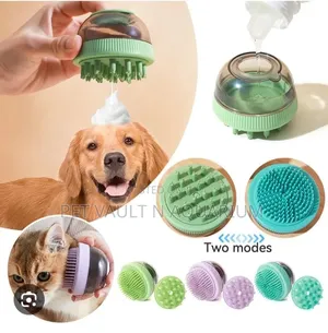 Silicon Brush With Shampoo Dispenser For Dogs/Cats