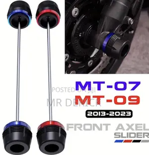 Front Axel Slider Front Wheel Fork Crash Protector for Yamaha Mt 07 09