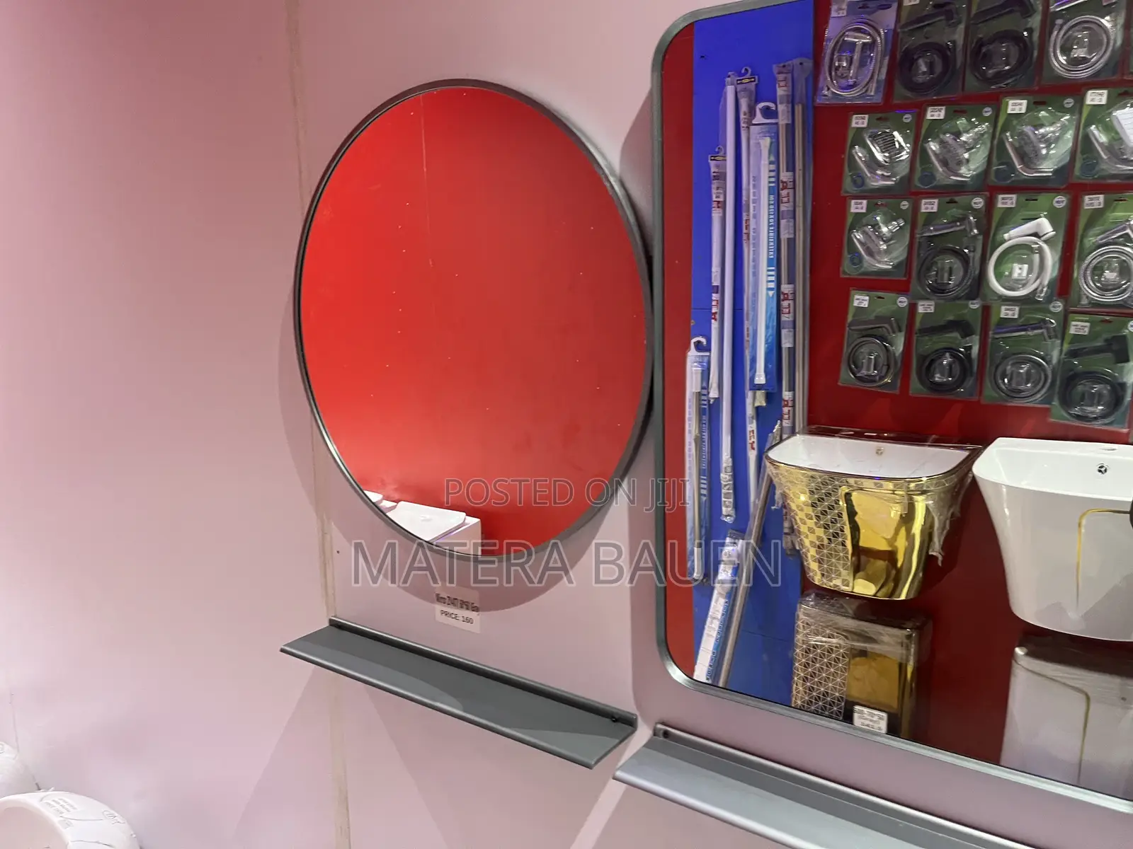 Circular Mirror With Mini Shelf #Zy407