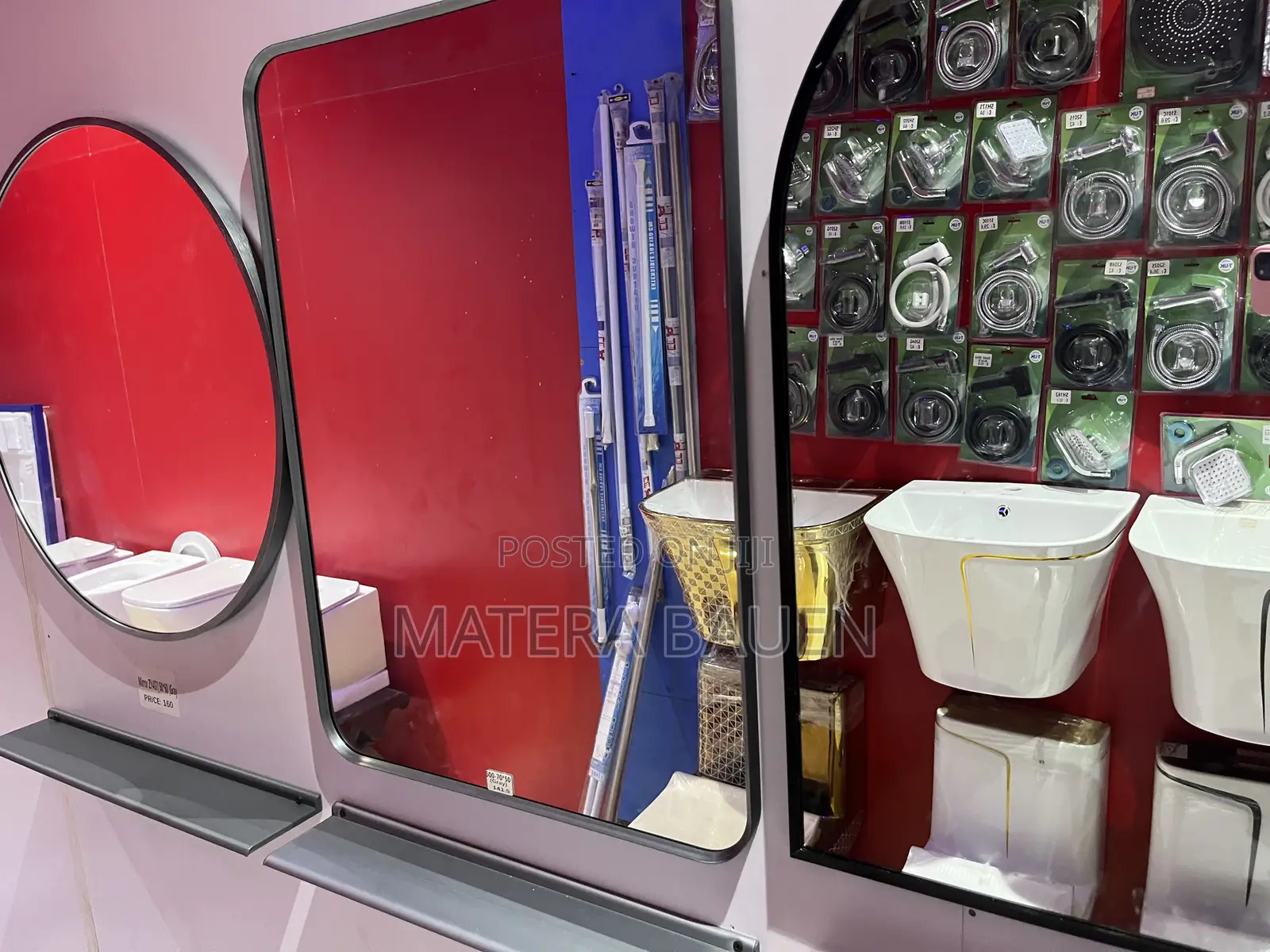 Modern Mirror Rectangle Shape #500 Gray