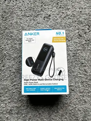 Anker Laptop Power Bank (, 165w, Built-in And Retractable Cables)