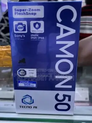 New Tecno Camon 50 256 GB Silver