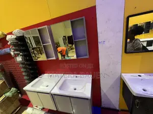 Vanity Mirror And Cabinet Basin