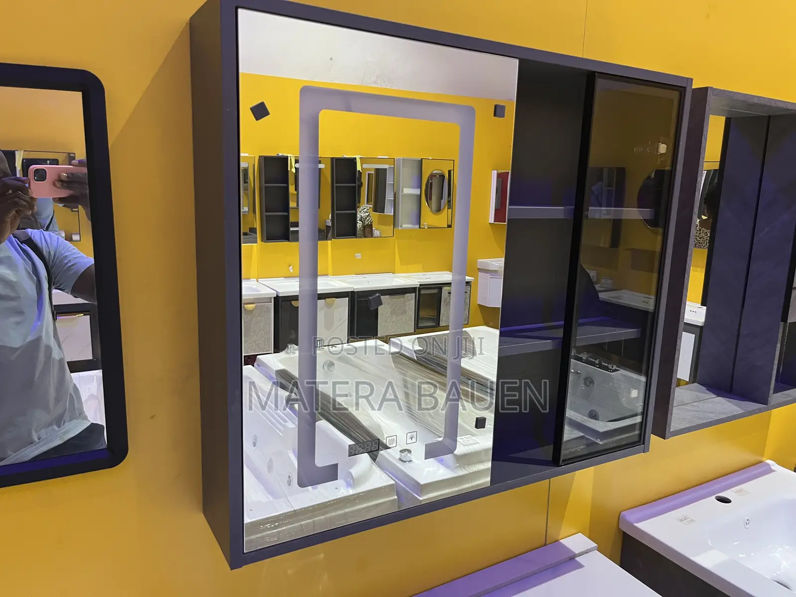 Led Mirror With Cabinet, Vanity Mirror #B10