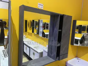 Cabinet Basin With Mirror Dark Grey Colour #Ca9136