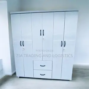 Stylish Brand New 6-Door Wardrobe With Drawers Locks