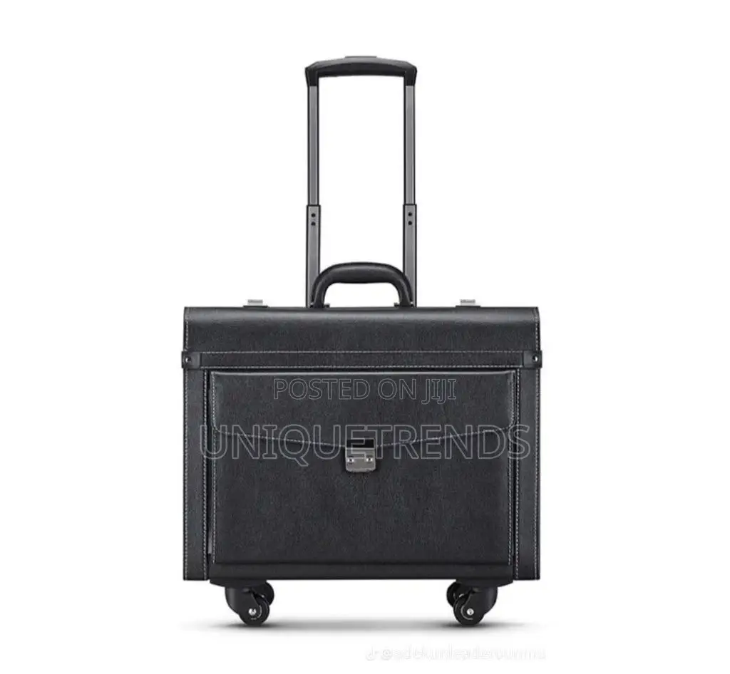 Leather Flight Trolley Case (Pilot Suitcases)