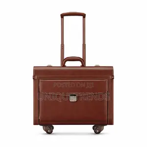 Leather Flight Trolley Case (Pilot Suitcases)