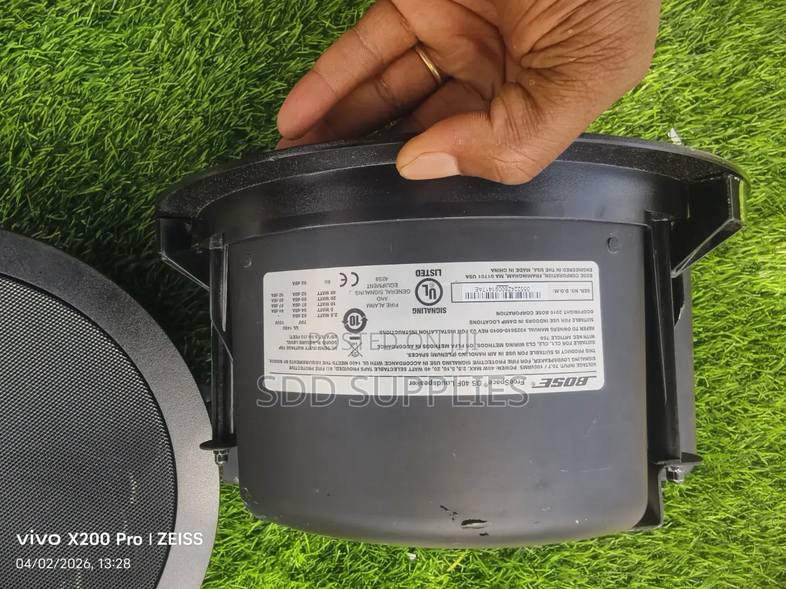 A Pair of Bose Ceiling Speaker Ds40f Black Color