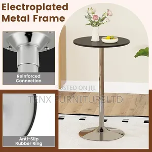 Bar Table (Round With Chrome Base)