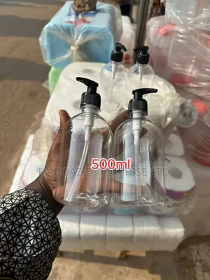 500ml Plastic Hand Sanitizer Pet Lotion Bottle Sprayer , 50pcs