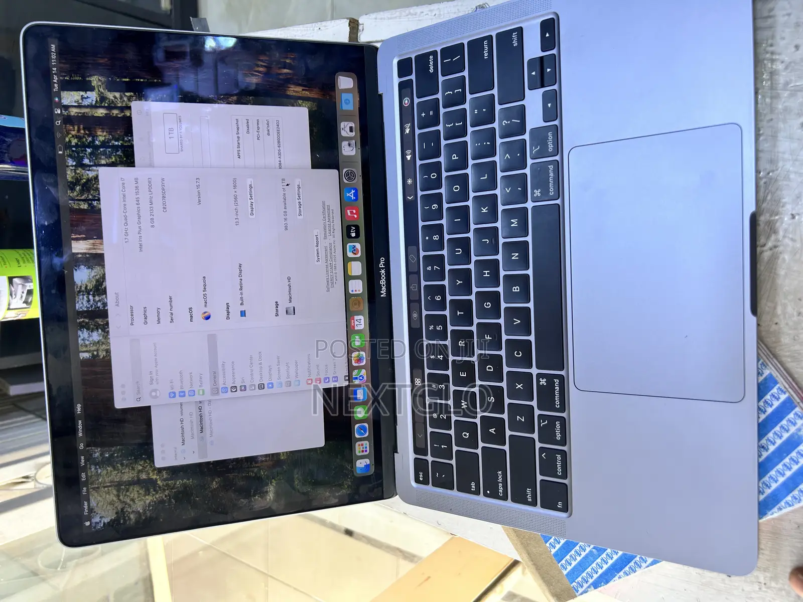 Laptop Apple MacBook Pro 8GB Intel Core i7 SSD 256GB