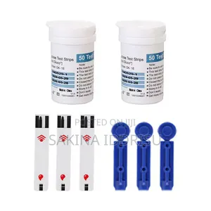 Blood Glucose Test Strips Lancets 50 Count for Accurate Home Testing