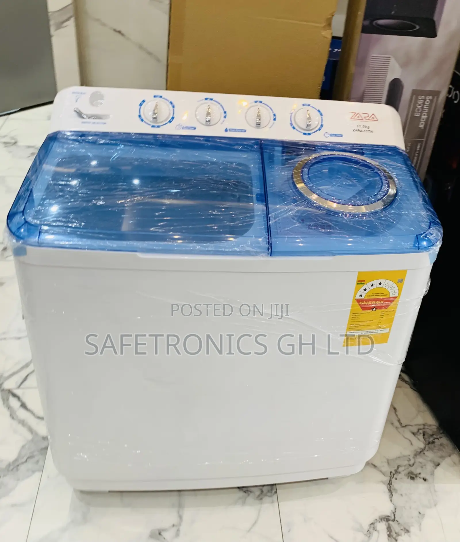 Try Secure Zara Washing Machine 11kg Semi Automatic