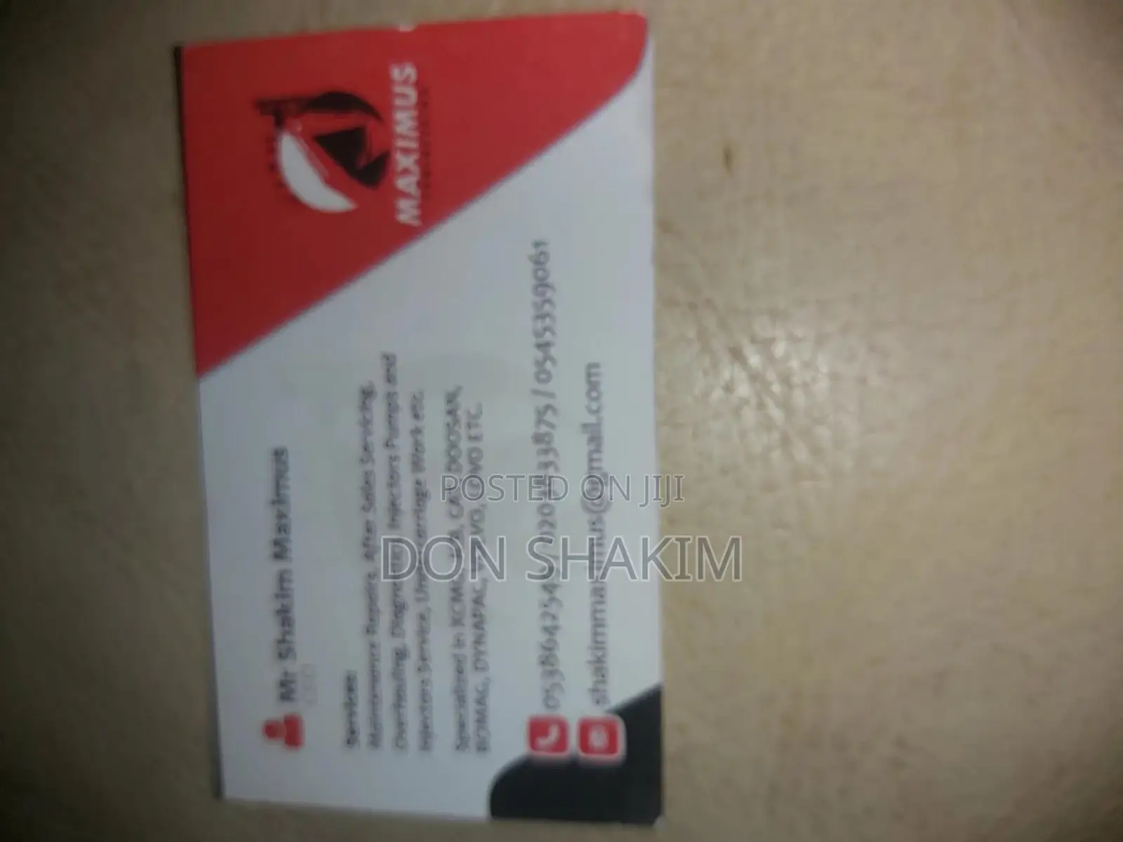 Maintenance of Cars and Equipment Service
