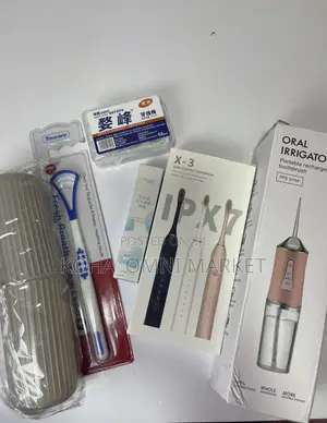 Oral Care Set- Oral Irrigator/Electric Brush/ Tongue Scrapper+ Others