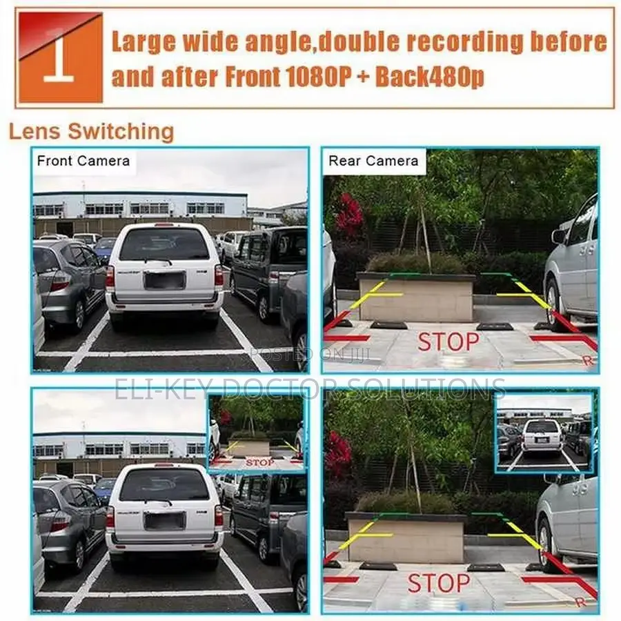 4.5 Inches Dual-view Car Dashcam Recorder Mirror