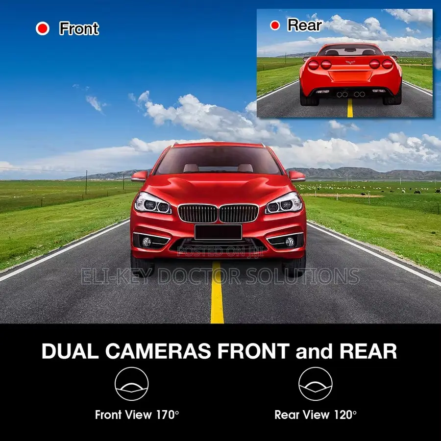4.5 Inches Dual-view Car Dashcam Recorder Mirror