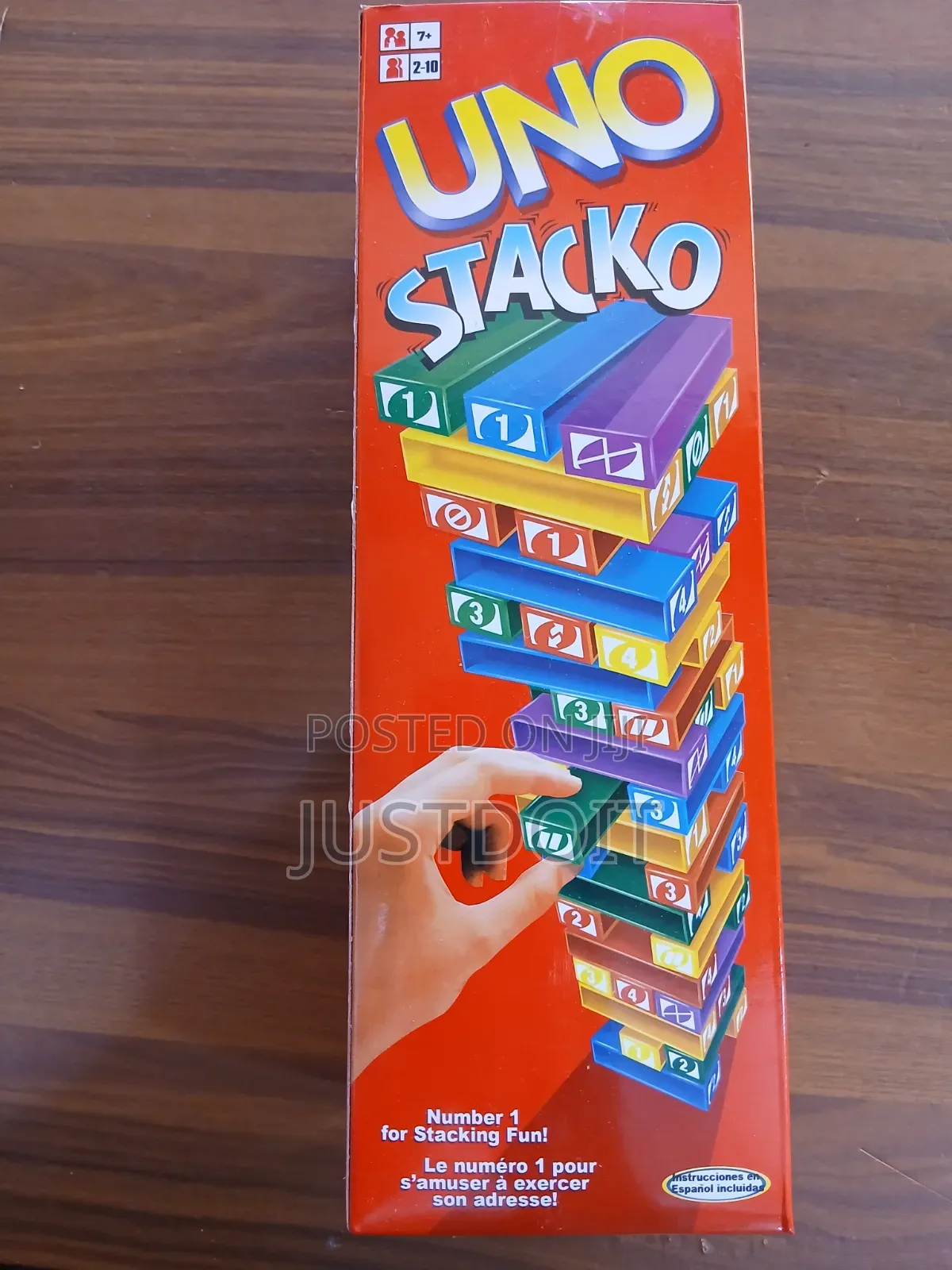 Uno Jenga Game.