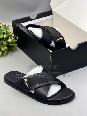 Original Ferragamo Black Slippers