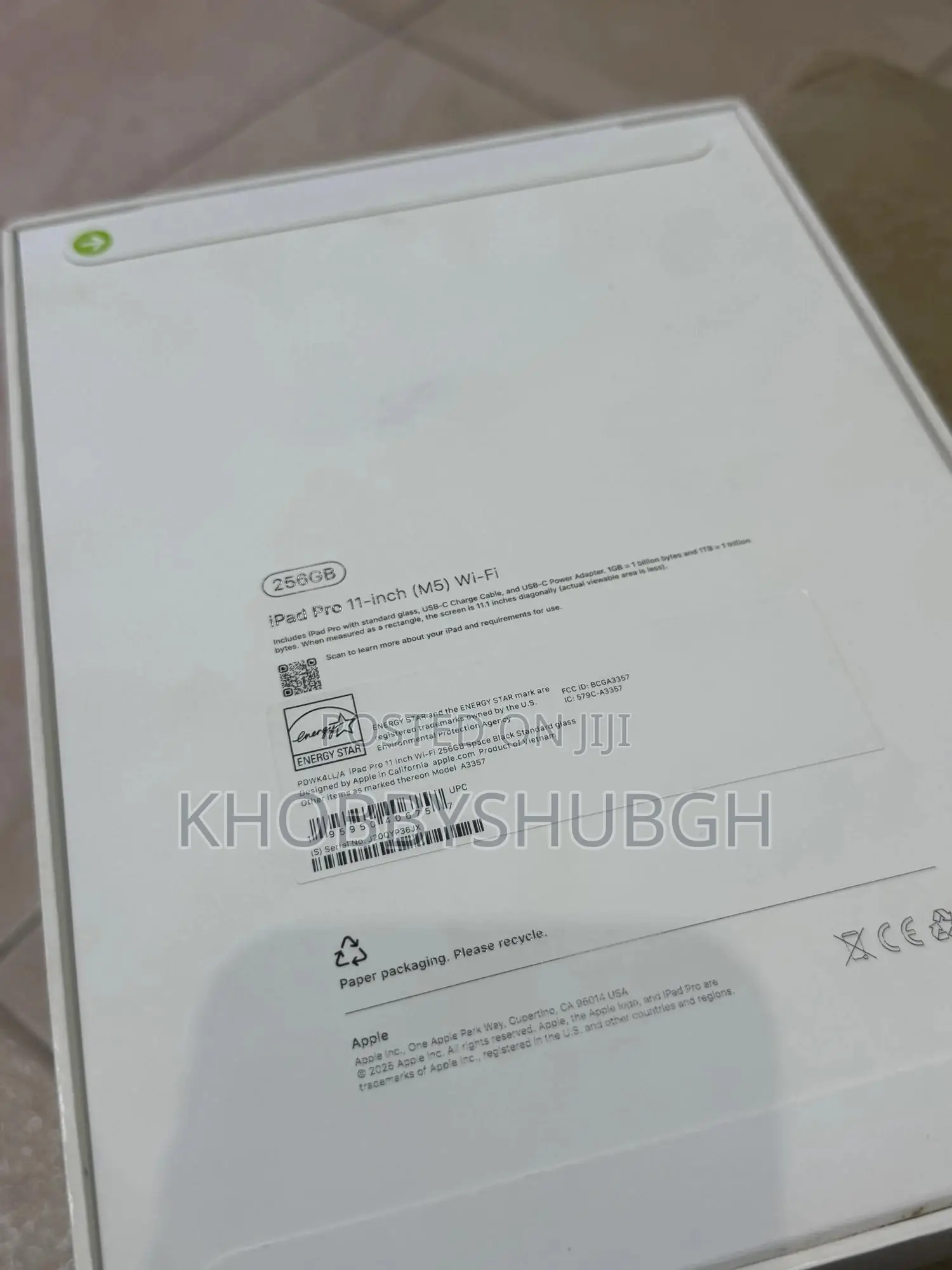 New Apple iPad (2025) 256 GB Black