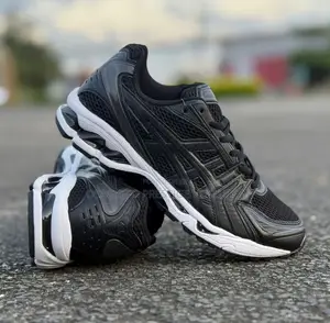 “Asics-Inspired Gel Running Sneakers (Black/White)