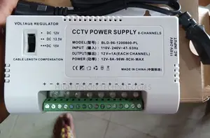 8ch CCTV Camera Power Supply Plastic