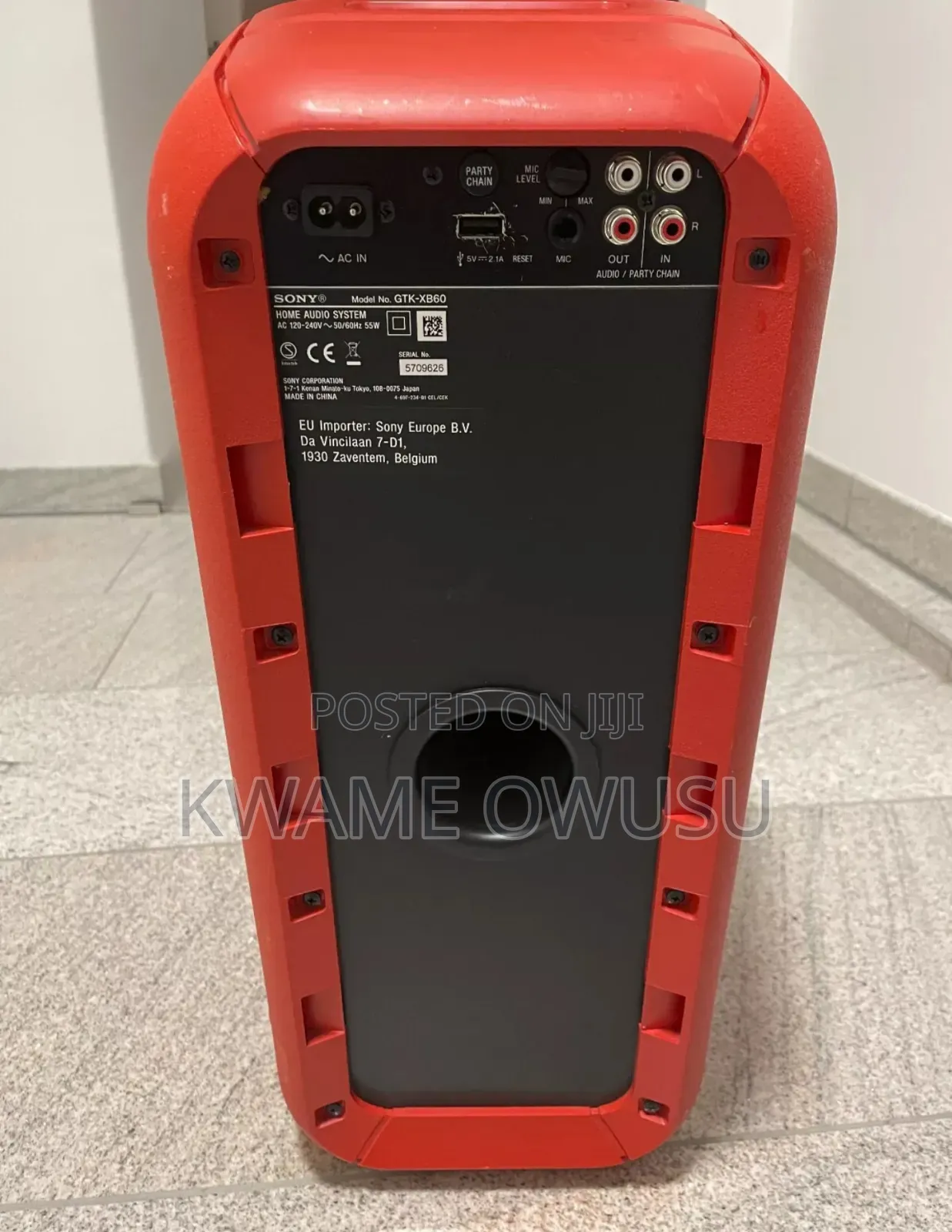 Sony GTK-Xb60 Bluetooth Player
