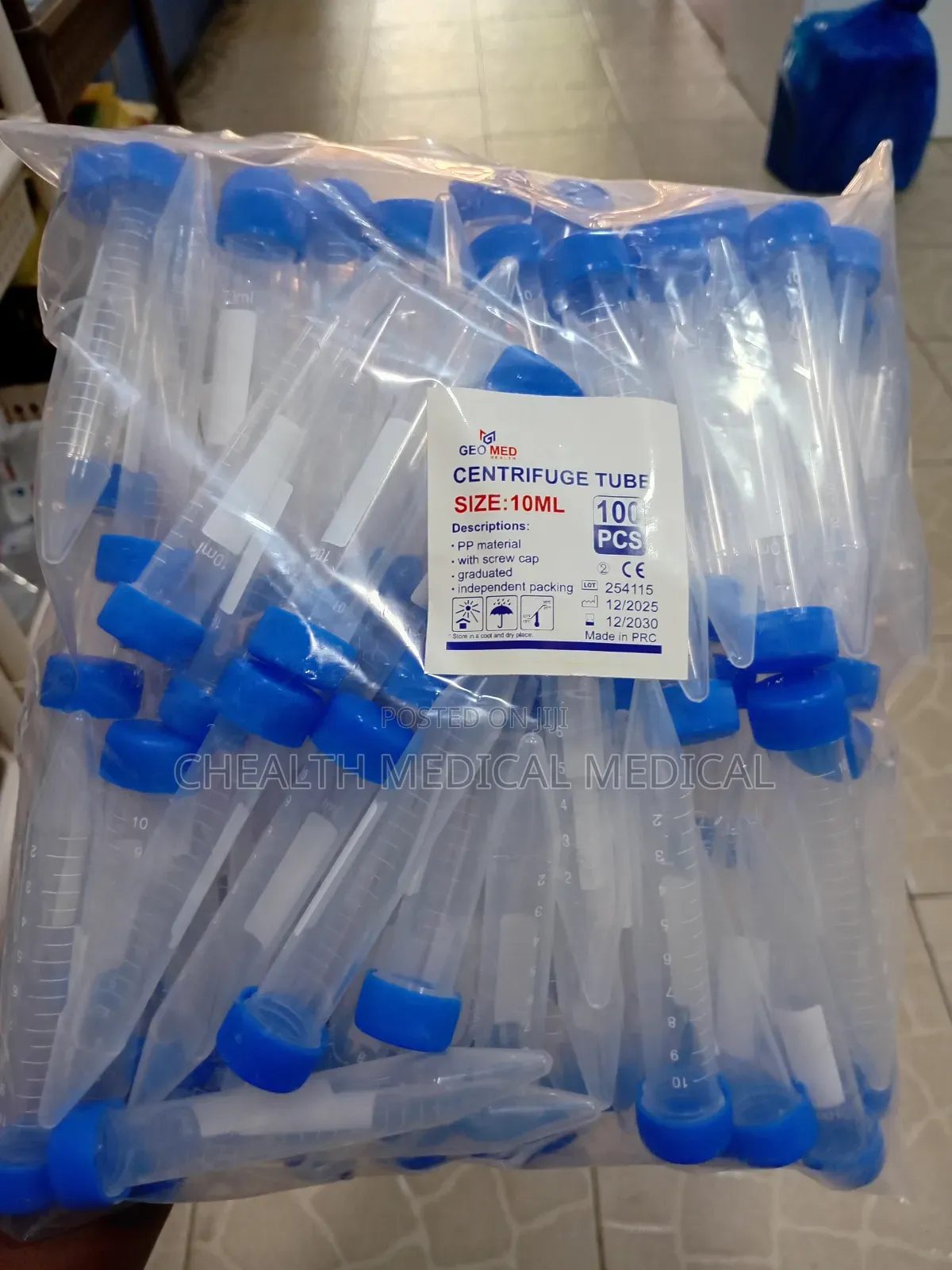 100pcs Centrifuge Tube 10ml