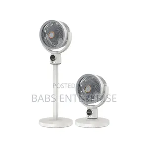 Green Lion Quad Flex Fan Rechargeable 8-Inch 3-Blade – White