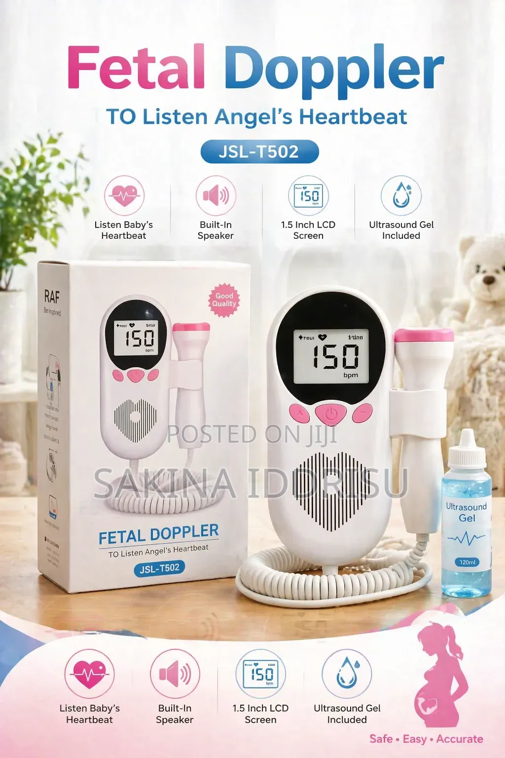 Fetal Doppler – Accurate Baby Heartbeat Monitor for Home Use