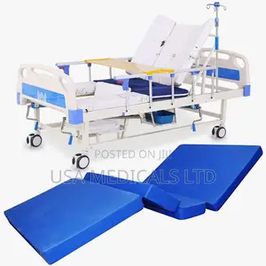 Hospital Bed 2 Crank Set With 6"Inch Mattress(High Density)