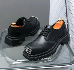 Balenciaga Premium Metal Logo Derby (Chunky Sole)