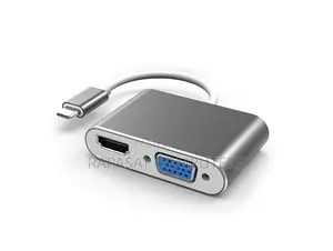 Usb-C Hub 2 Ports(Hdmi Female + Vga Female)