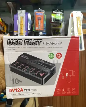 10-Port Usb Fast Charging Hub,