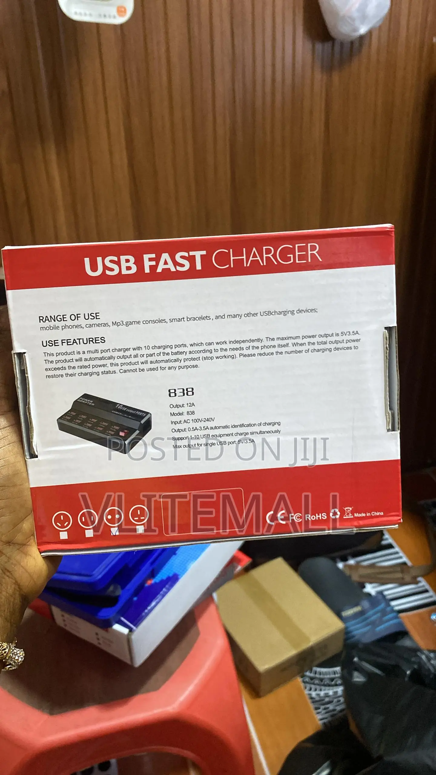10-Port Usb Fast Charging Hub,