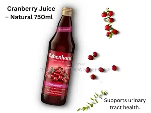 Organic Rabenhorst 100% Pure Cranberry Juice – Natural– 750ml