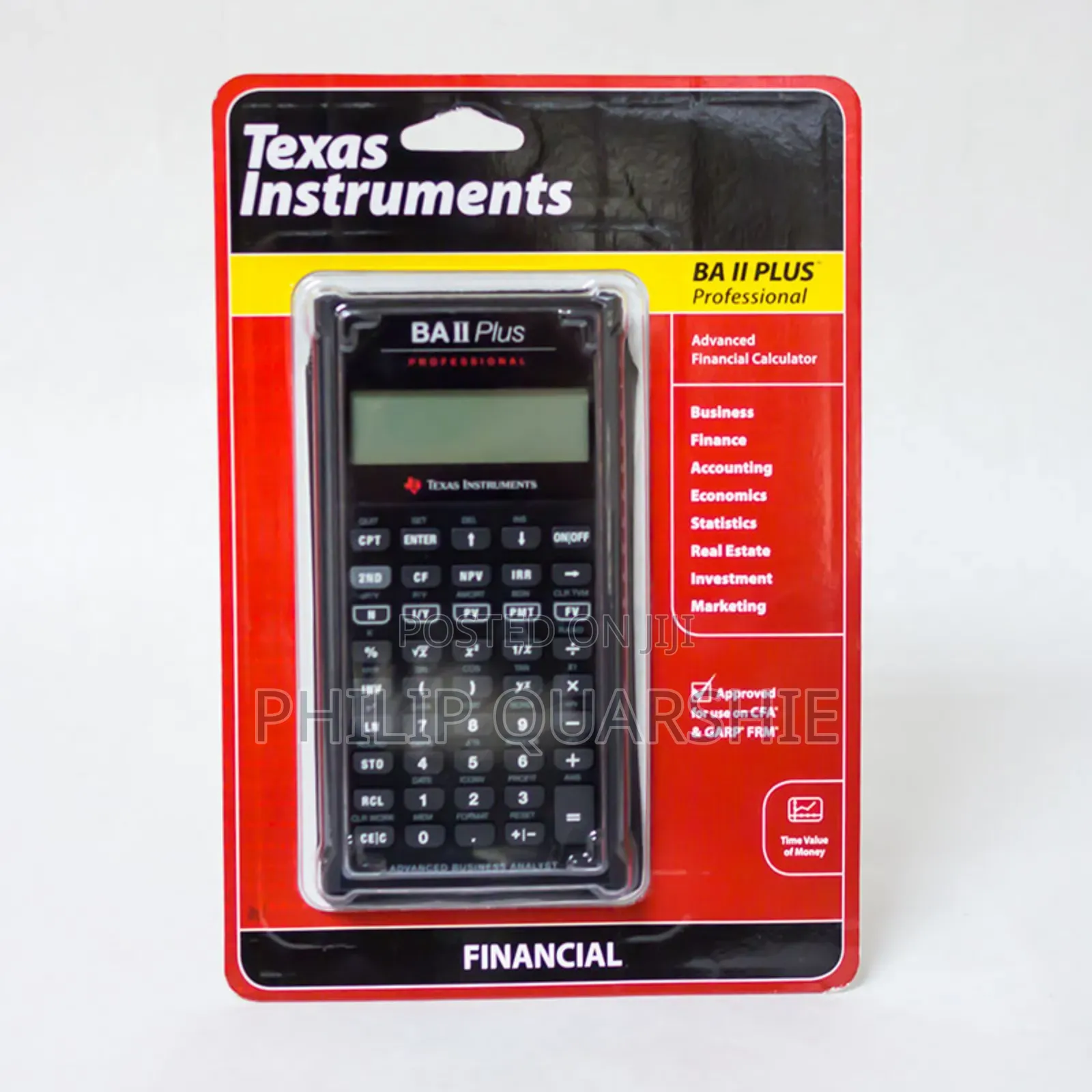 Calculator Texas Instruments Baii Plus Professional