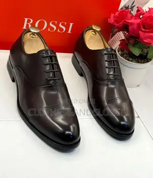 Classic Men's Black Leather Lace-Up Oxford