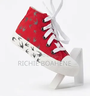Red and White. Shoe Size 25