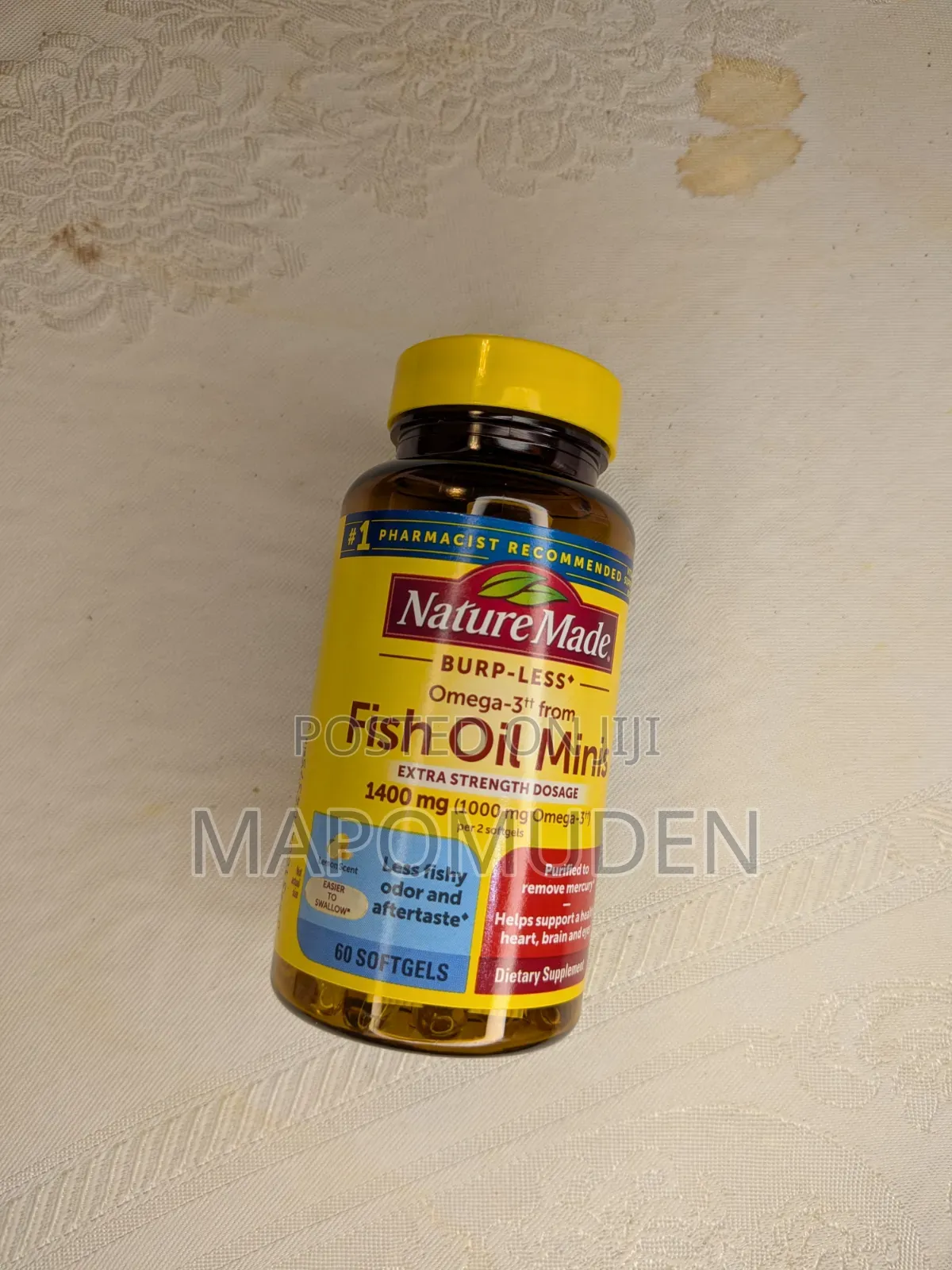 Nature Made Burp-Less Fish Oil Minis (Omega-3) 1400mg - 60 Softgels
