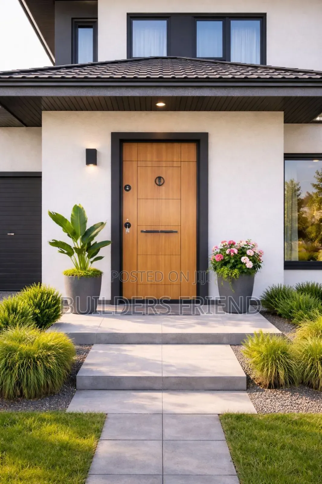 Executive Entrance Single Heavy Turkish Security Door+Accessories